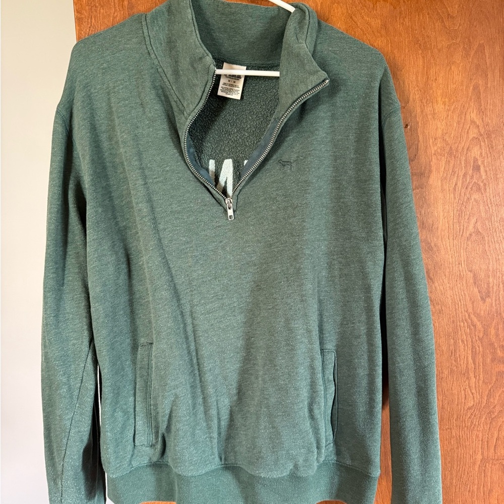 PINK Victoria's Secret women’s Green Zip-Up Sweater